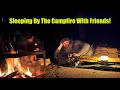 Bivvy camping by the campfire