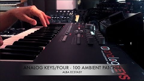 Elektron ANALOG FOUR/Keys mk1 & mk2 - 100 AMBIENT Patches
