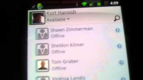 Xync (Microsoft Lync) Client for Android First Impression Video
