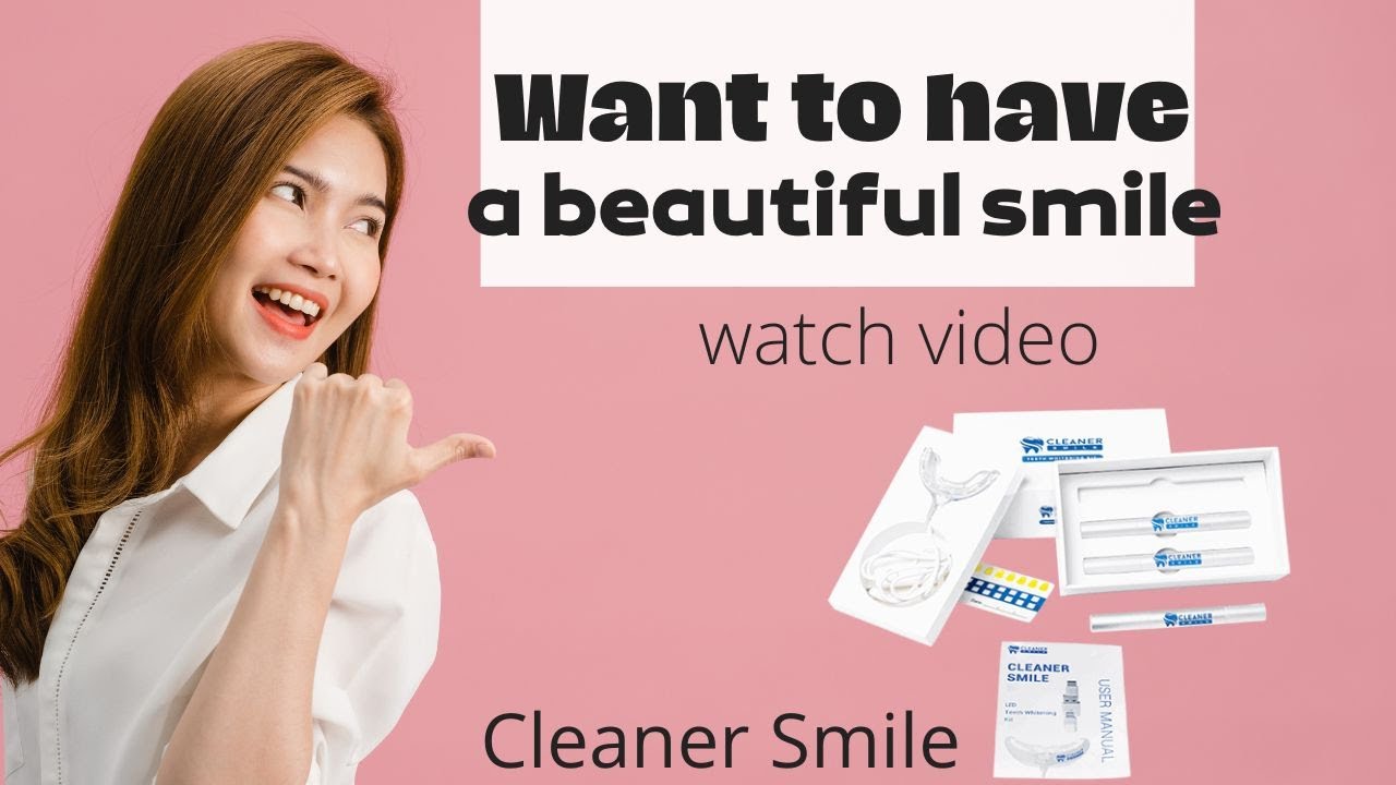Cleaner Smile, Alert cleaner smile teeth whitening kit YouTube