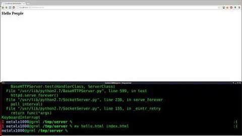 Setup a Webserver with Python   Linux Tutorials clip8