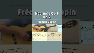 Nocturne Op.9 No.2 / Chopin (Guitar) #shorts