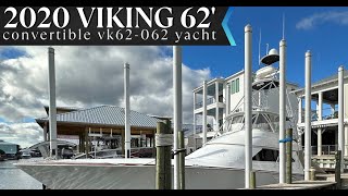 2020 62' Viking Convertible VK62-062 Yacht - Interior Walkthrough