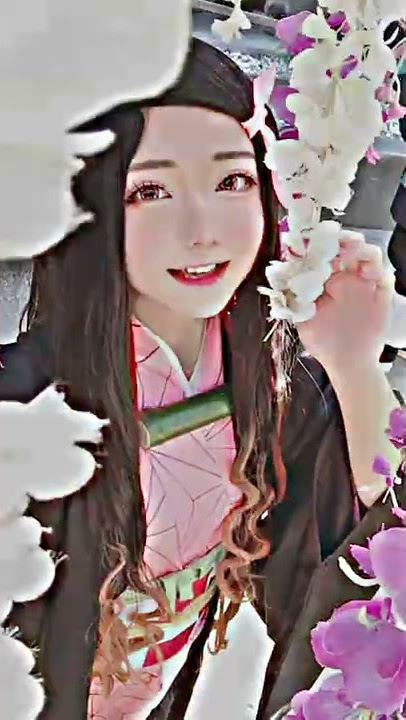 Cosplay Nezuko Kamado cute edit 🙃🎍#jedagjedug #demonslayer #nezukokamado #alightmotion