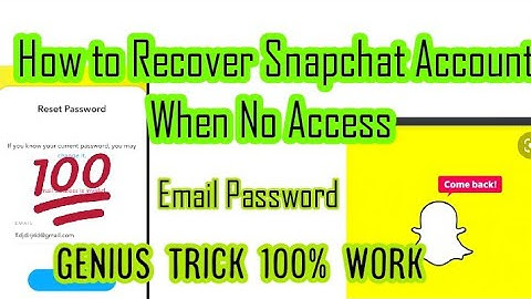 How to Recover SnapChat Account without Phone Number and Email -Snapchat Account Recovery 2023