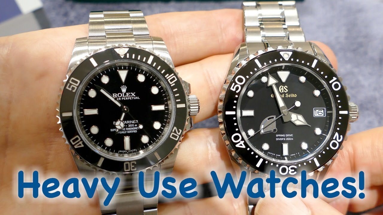 Rolex Submariner - Grand Seiko Diver - Heavy Use Watches - Part TWO -  YouTube