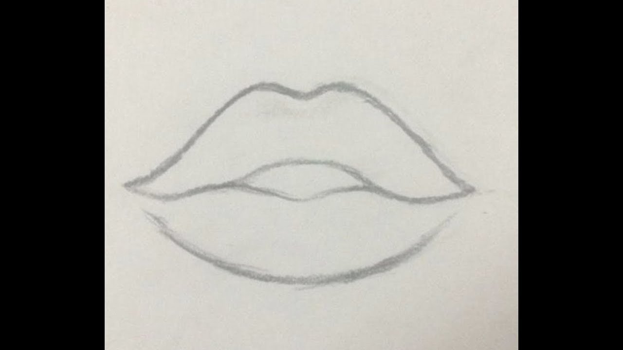 Beautiful Lips Drawing