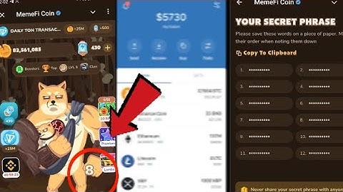 How to import your MemeFi wallet using your trust wallet App