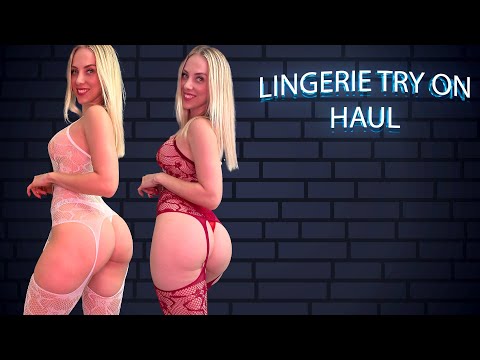 Lingerie Tryon Haul - White Red and Black sets