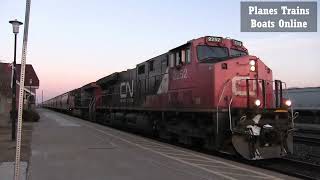CN 731 CN 2252 (ES44DC) & CN 2268 (ES44DC) Locomotives Potash Train Strathroy Sub
