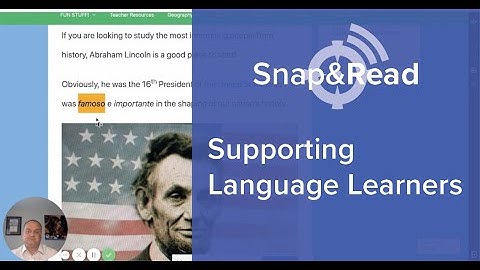 Snap&Read: Supporting Language Learners