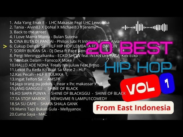 20 Best Hip Hop Vol.1 | From East Indonesia | Koleksi terbaik lagu-lagu dari Indonesia Timur 2023 class=