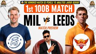 MI London vs Sunrisers Leeds, 1st Match Analysis | The Hundred League | MIL vs Leeds Cricket Pred...