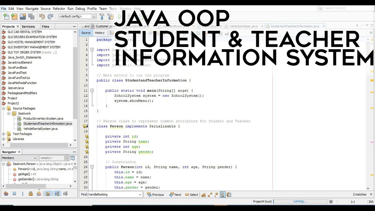 💻 Java Student and Teacher Information System | OOP & File Handling ...