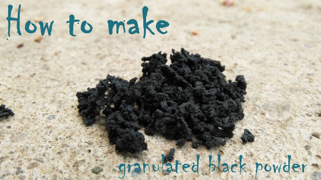 How to granulate black powder 