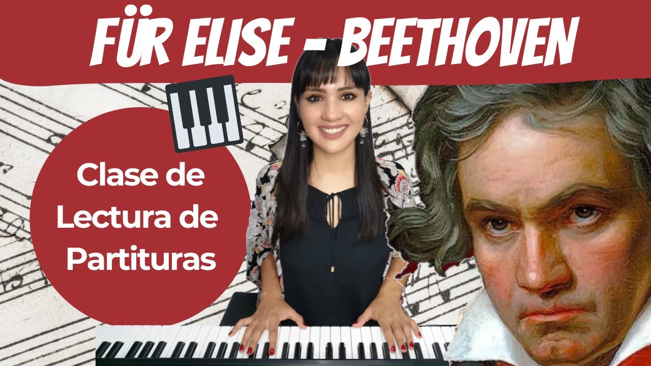 ¡Aprende de tocar Für Elise leyendo la partitura! | MARCELA 🎹🎶