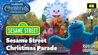 Sesame Street Christmas Parade 2023 at SeaWorld Orlando  Full parade in 4K