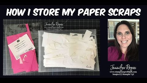 How I Store My Paper Scraps