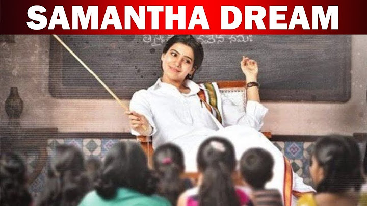 இது தான் என் லட்சியம் மனம் திறந்த சமந்தா...!