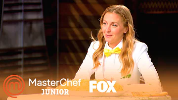 Christina Gets Dumped With Cheese Sauce | Season 7 Ep. 9 | MASTERCHEF JUNIOR
