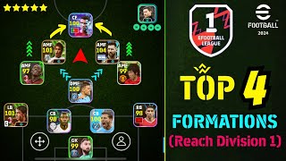 Top 4 Quick Counter Best Custom Formations In eFootball 2024 🔥 | ☑️ Best Custom Formation 🐐