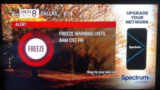 Local on the 8s for Dallas, TX (Freeze Warning) 11/19/2021