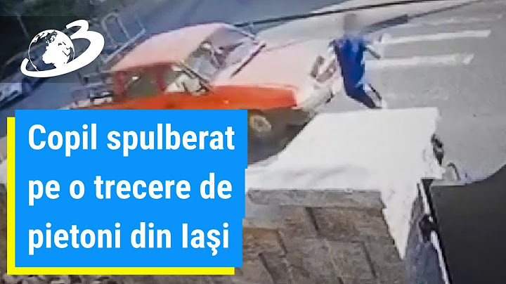 Un copil a fost spulberat pe o trecere de pietoni din Iaşi