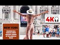 New York 4k, Manhattan - Charging Bull, Bowling Green, National Museum - Walking Tour