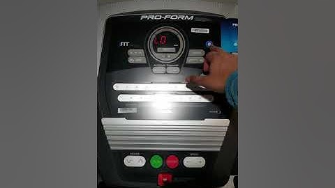 proform treadmill just says hello and beeps