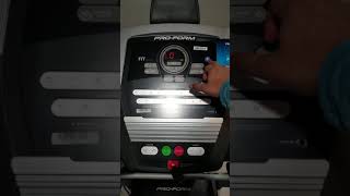 proform treadmill just says hello and beeps