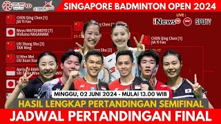 Jadwal Final Singapore Open 2024 | 2 Juni 2024