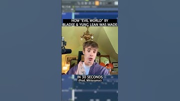 HOW “EVIL WORLD” BY BLADEE & YUNG LEAN WAS MADE (IN 30 SECONDS)🌍🌍🌍