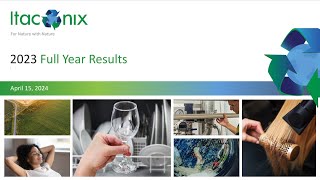 ITACONIX PLC  Preliminary results for the year ended 31 December 2023