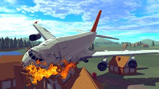 Realistic Airplane Crashes And Satisfying Destructions #13 | Besiege