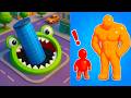 Tall Man Run vs Hole.io || Epic GOAT Gameplay 🔥 Max Funny Moments Walkthrough (Android, iOS) EP 225