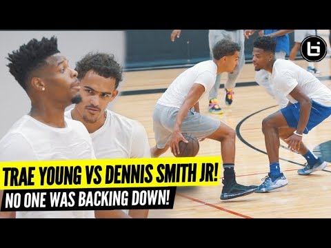 TRAE YOUNG VS DENNIS SMITH JR!! EPIC Open Run Turned Into Playground BATTLE!!