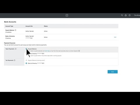 Square Payroll Instant Payments