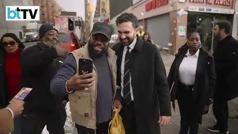 NYS Assemblymember Zohran Mamdani Discusses Rent Freeze And Free Buses With Voters