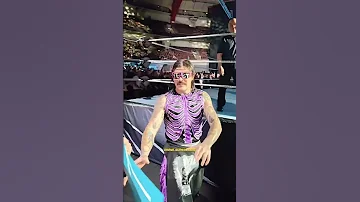 Dominik Mysterio Doing YEET With Jey Uso In WWE Dortmund Germany WWEDortmund 