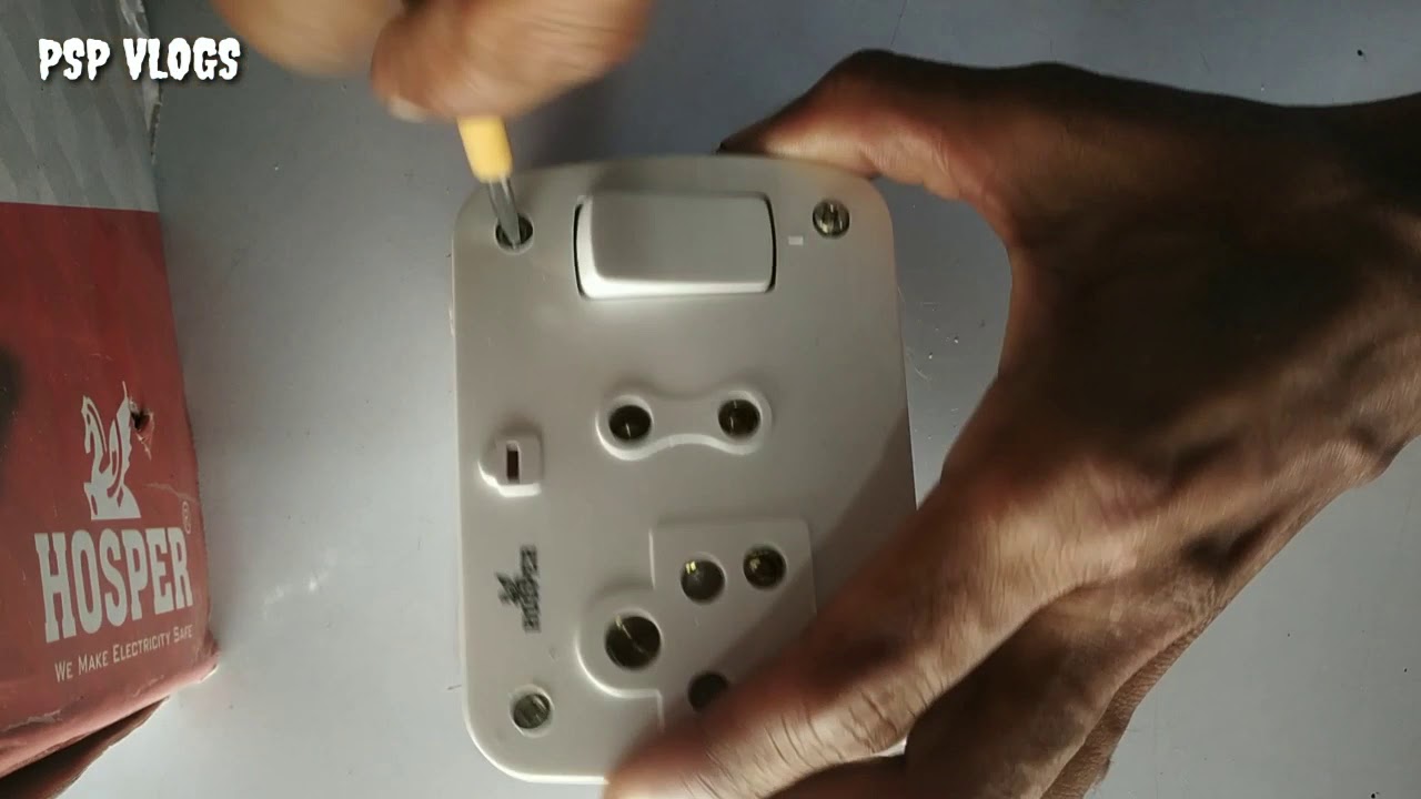 Hosper Switch Combined With Box 6 A Socket Malti Socket
