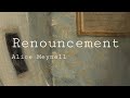 Poem analysis renouncement by alice meynell