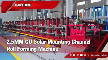 2,5 mm CU-zonnepaneelmontagekanaalrolvormmachine 25 m/min | Hogesnelheidslijn voor zonnepaneelcon...