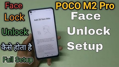 How to set face lock in Poco M2 Pro | Face Unlock Setup | kaise set karen face lock poco m2 pro me