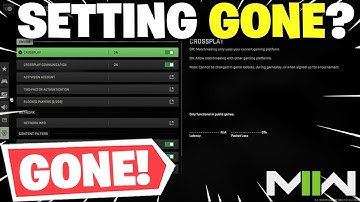 Modern Warfare 2 - Where Is The CROSSPLAY Setting? Why It Is GONE!