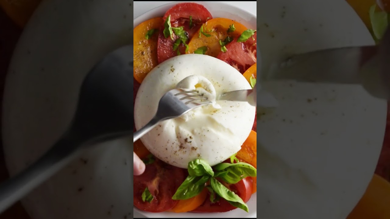 what is burrata cheese? #shorts #burrata #cheese
