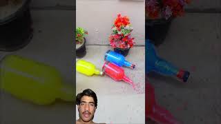 Mix colourful breaking glass bottle#experiment#crushing#shorts#satisfying #viral