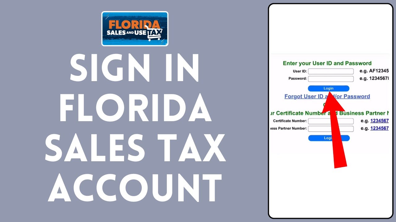 How to Sign In to Florida Sales Tax Account (2024) | Login to Florida Sales Tax Account