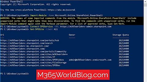 Install and Connect to SharePoint Online PowerShell Module