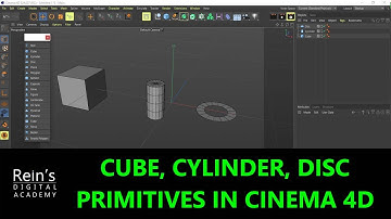 Cube, Cylinder, disc, primitives in Cinema 4D for beginners