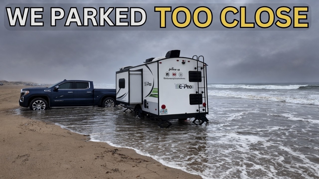 ⁣High Tide Trapped Us at Pismo Beach | RV Camping Gone Wrong